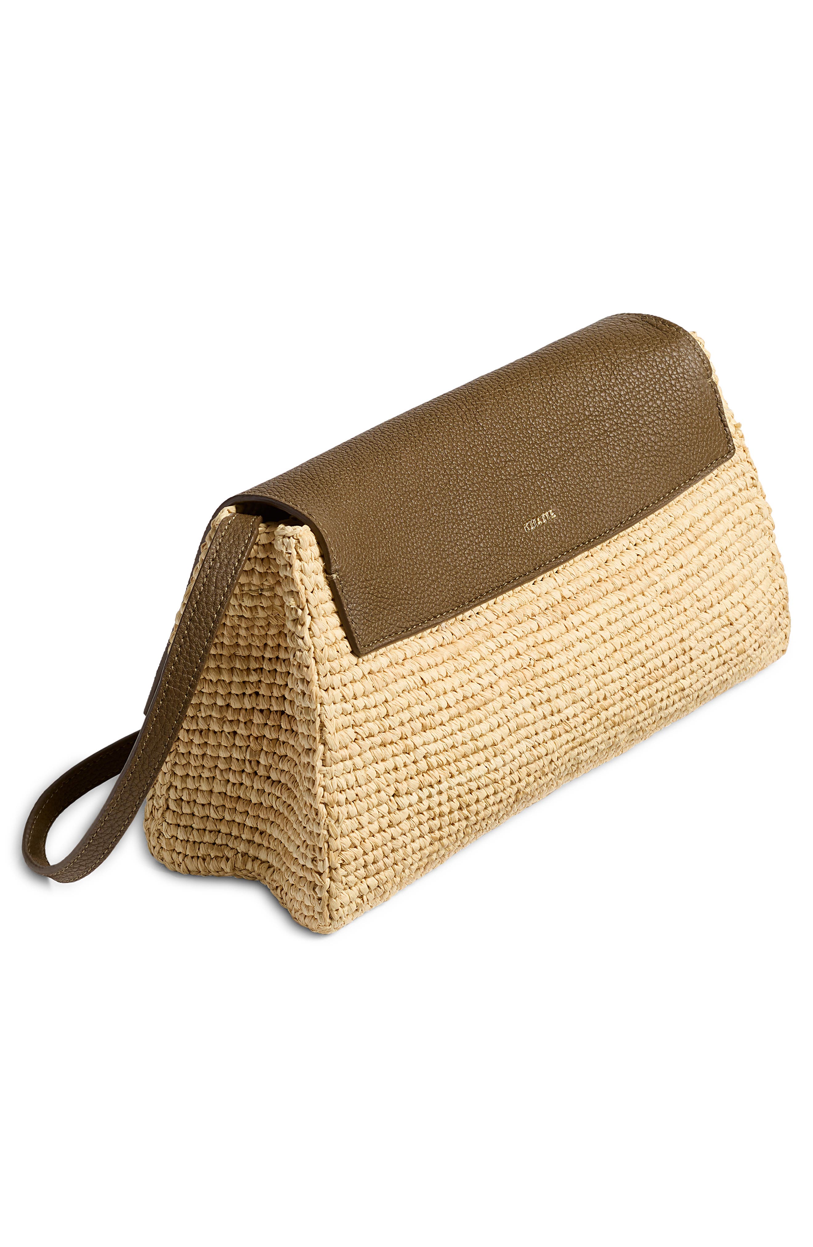 Khaite Audrey Raffia Crossbody Bag, Alternate, color, 