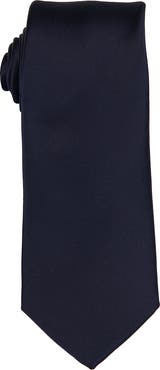 Brooklyn Brigade Men's Solid Satin X-Long Tie