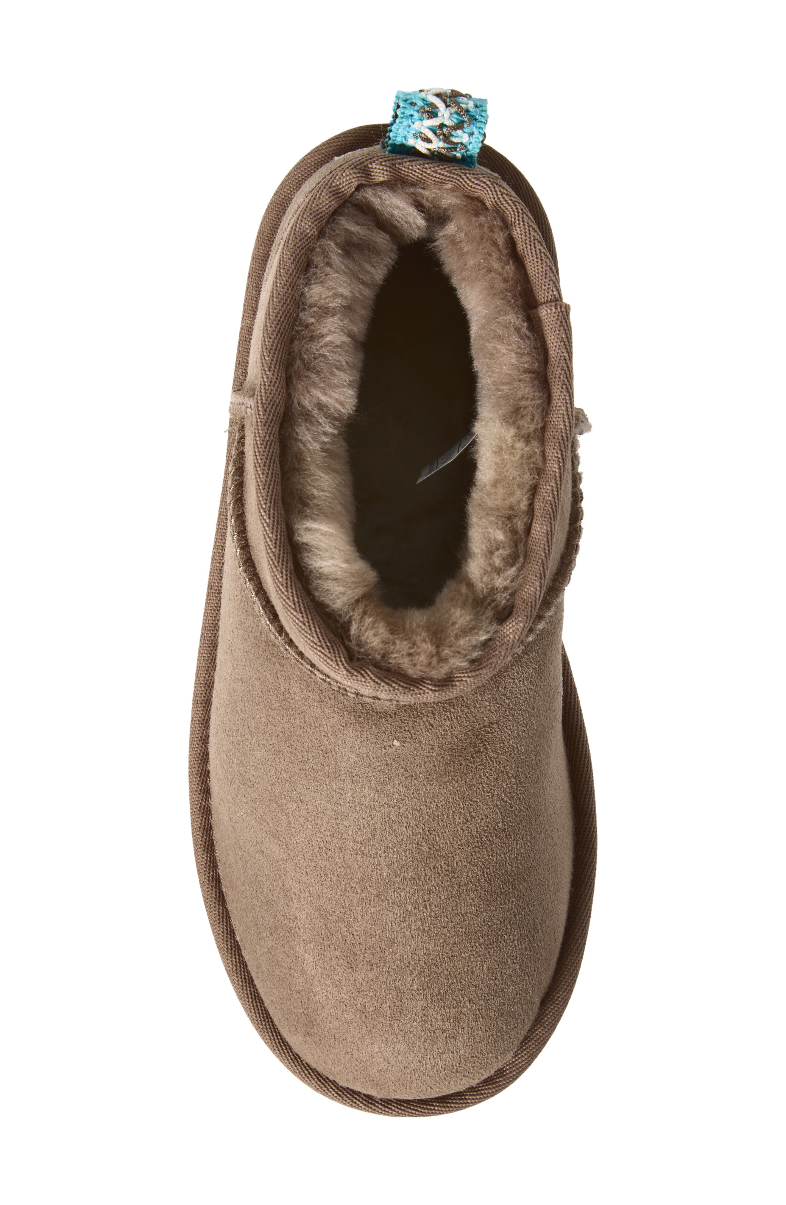 Kids' Classic Ultra Mini Leather Bootie, Alternate, color, CARIBOU / SAPPHIRE ICE