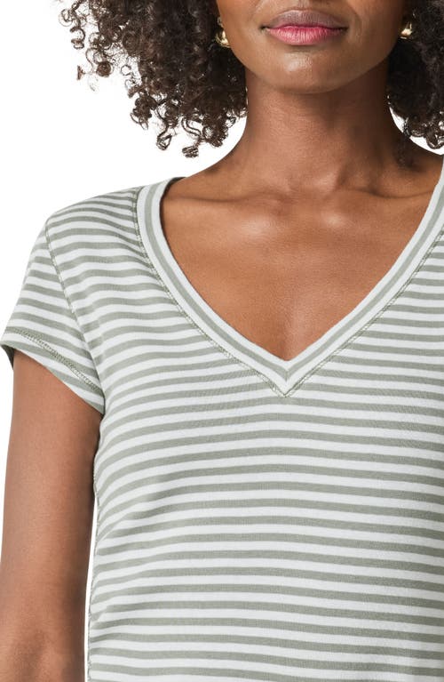 SPLENDID SPLENDID FAYE STRIPE V-NECK T-SHIRT