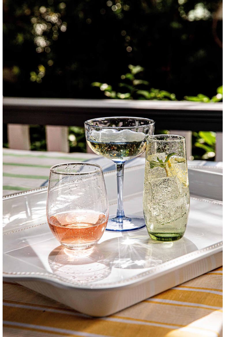 Provence Stemless Champagne Flute, Alternate, color, BASIL
