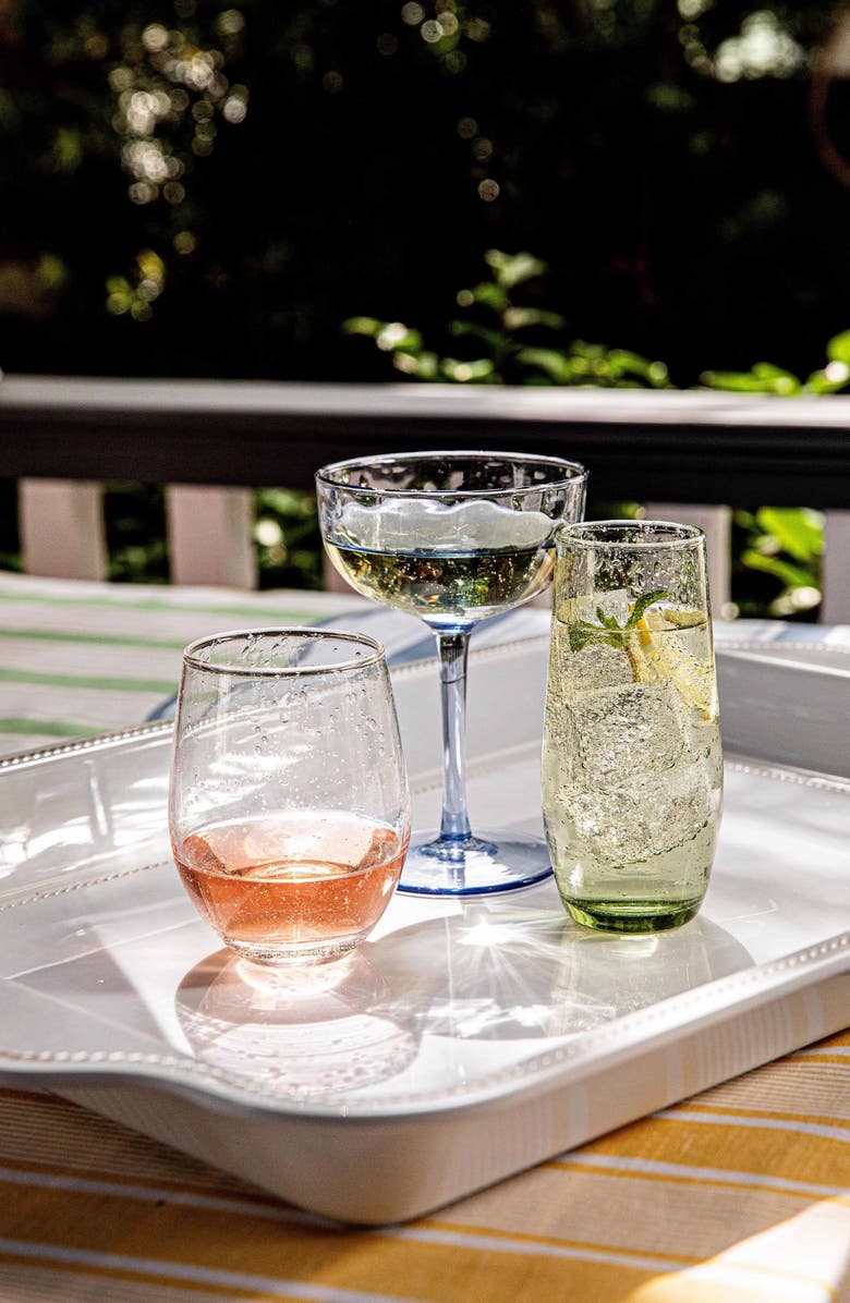 Juliska Provence Stemless Champagne Flute, Alternate, color, Basil