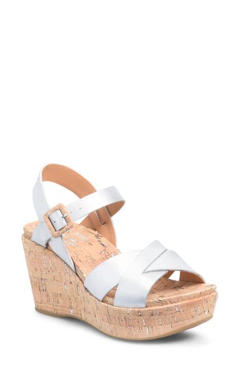 Kork-ease ® Ava 2.0 Platform Wedge Sandal In Silver