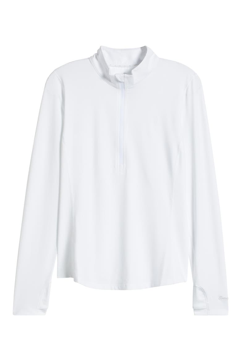 Playa Vista IslandZone® Quarter Zip Top, Alternate, color, WHITE