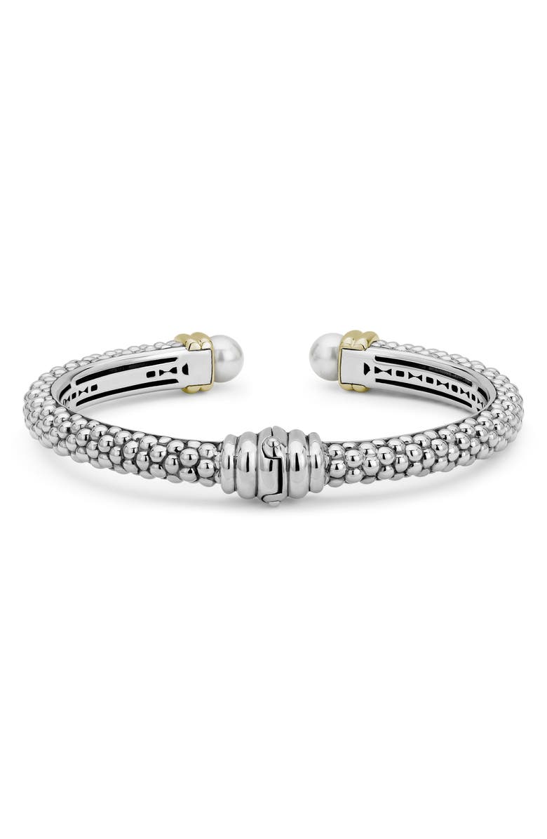 LAGOS Luna Pearl Cuff Bracelet, Alternate, color, 