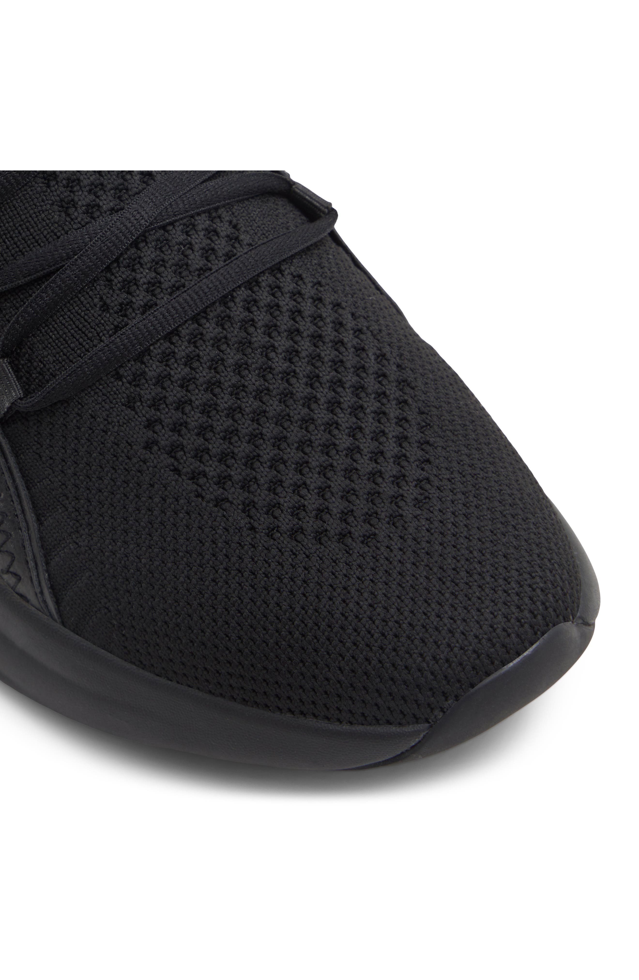 ALDO MotionX Lace-Up Knit Sneaker, Alternate, color, Black