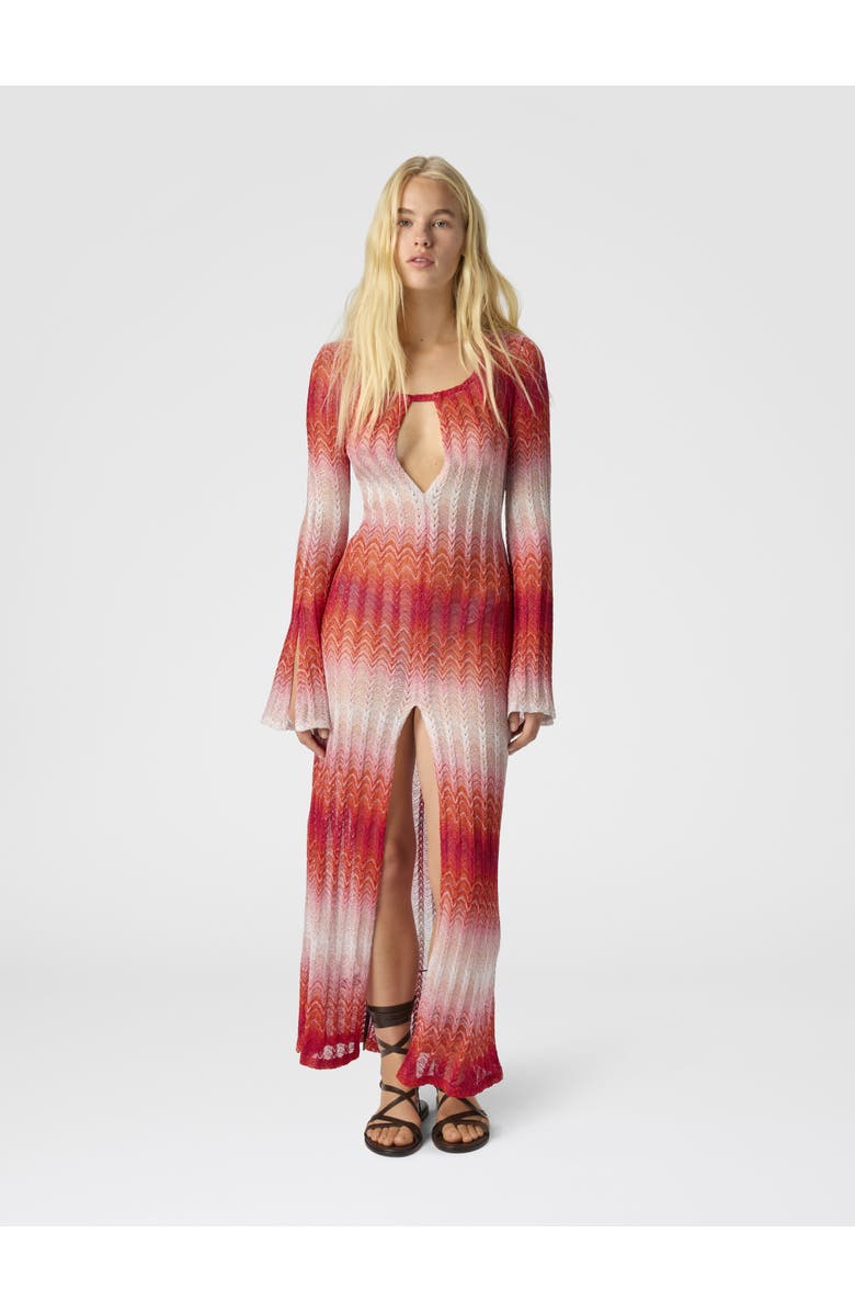 Missoni Long Cover-up With Cut-out Details, Alternate, color, Multicoloured