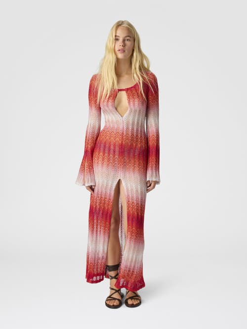 Missoni Long Cover-up With Cut-out Details In Multi