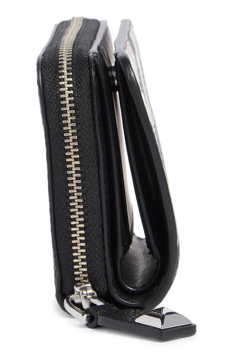 Marc Jacobs Mini Compact Wallet, Alternate, color, Black Multi