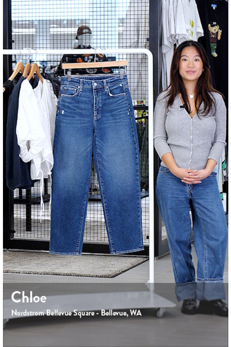 Alexis High Waist Ankle Barrel Jeans video