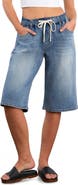 HINT OF BLU Hob Drawstring Denim Shorts