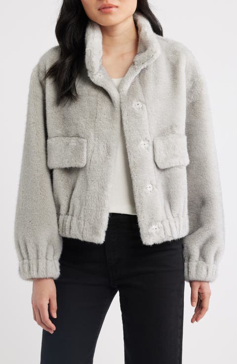 Faux Fur Bomber Jacket
