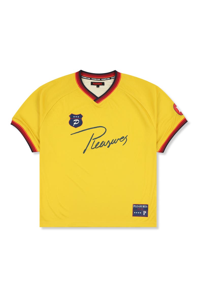 Mona Sport Graphic Knit T-Shirt, Main, color, YELLOW
