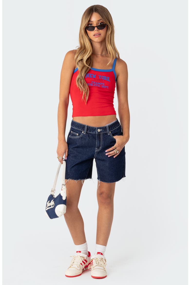 New York Crop Tank, Alternate, color, RED
