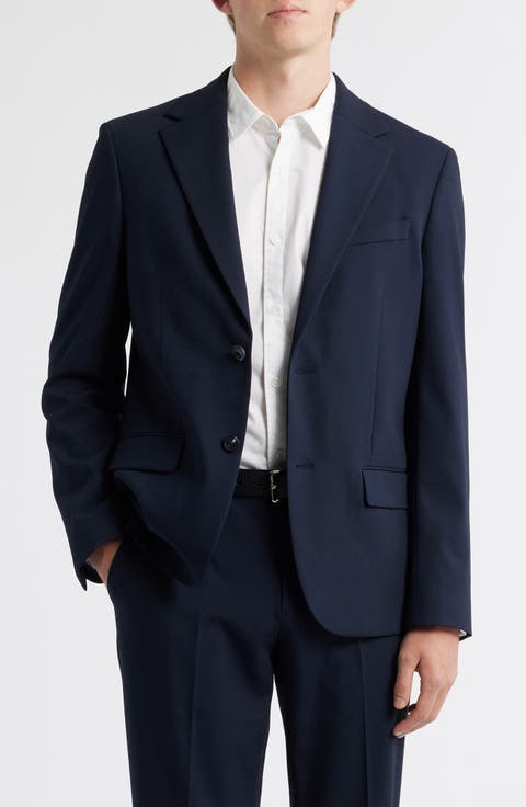 Slim Fit Solid Stretch Suit Jacket