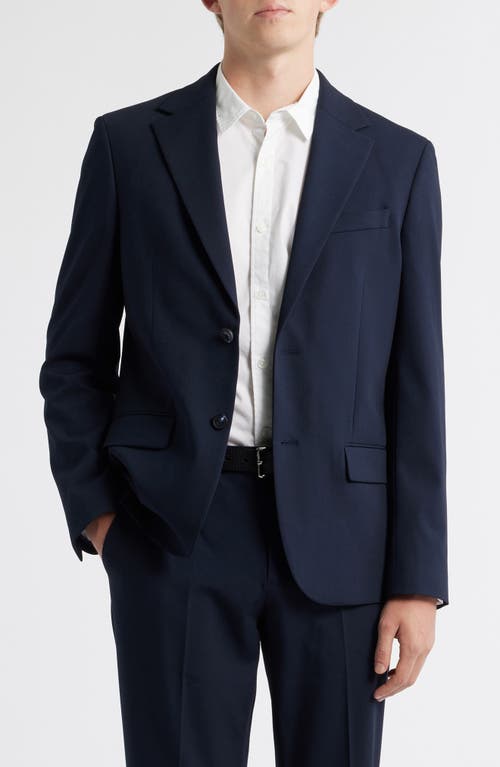 Open Edit Slim Fit Solid Stretch Suit Jacket In Blue
