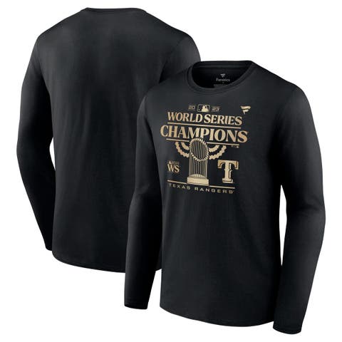 Men's Fanatics Branded Black Texas Rangers 2023 World Series Champions Parade Long Sleeve T-Shirt