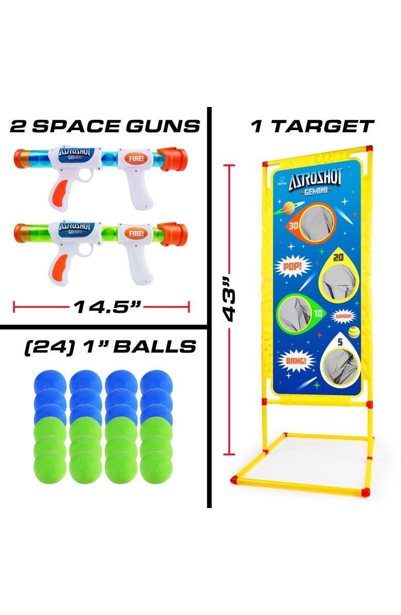 USA Toyz Astroshot Gemini Shooting Games, Alternate, color, Multi Color
