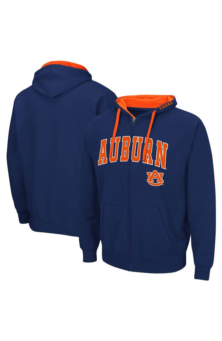 COLOSSEUM Men's Colosseum Navy Auburn Tigers Big & Tall Full-Zip Hoodie, Main, color, Navy