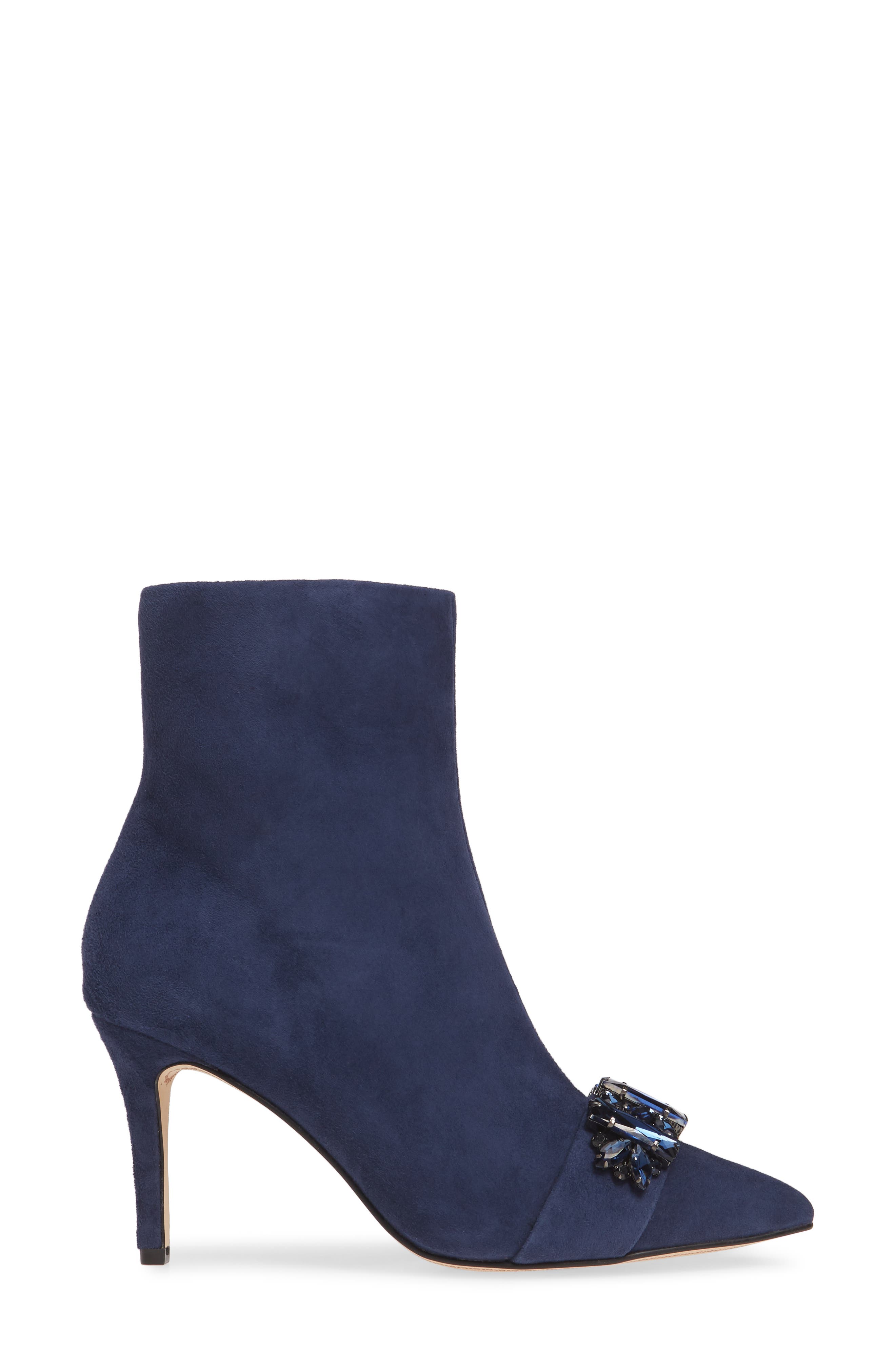 Rika Bootie, Alternate, color, NAVY SUEDE