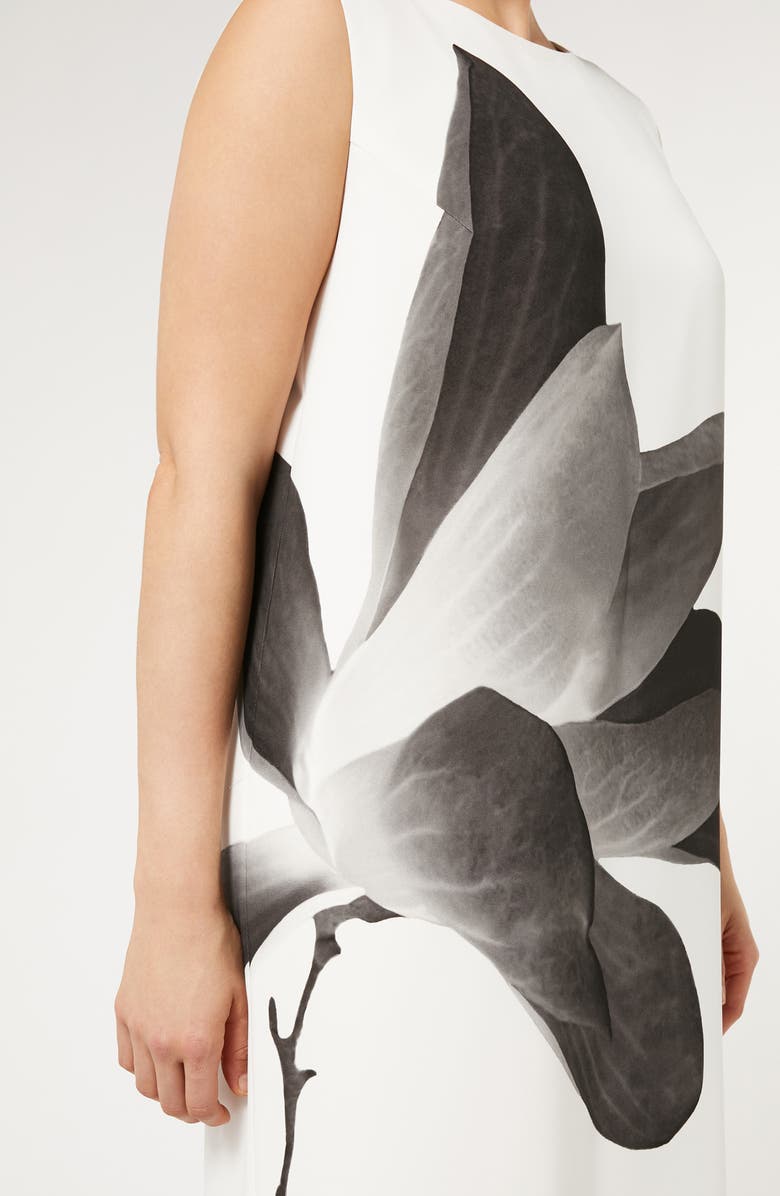 Marina Rinaldi Oggetti Print Shift Dress, Alternate, color, White Print