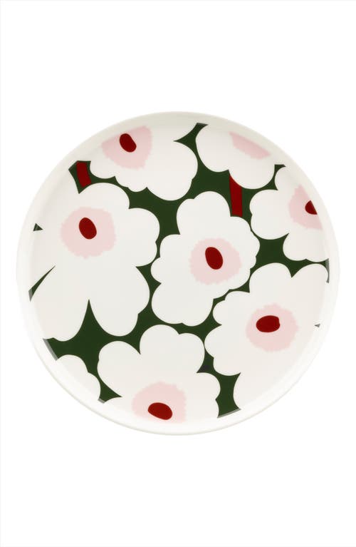 Marimekko Oiva Unikko Dinner Plate In Green