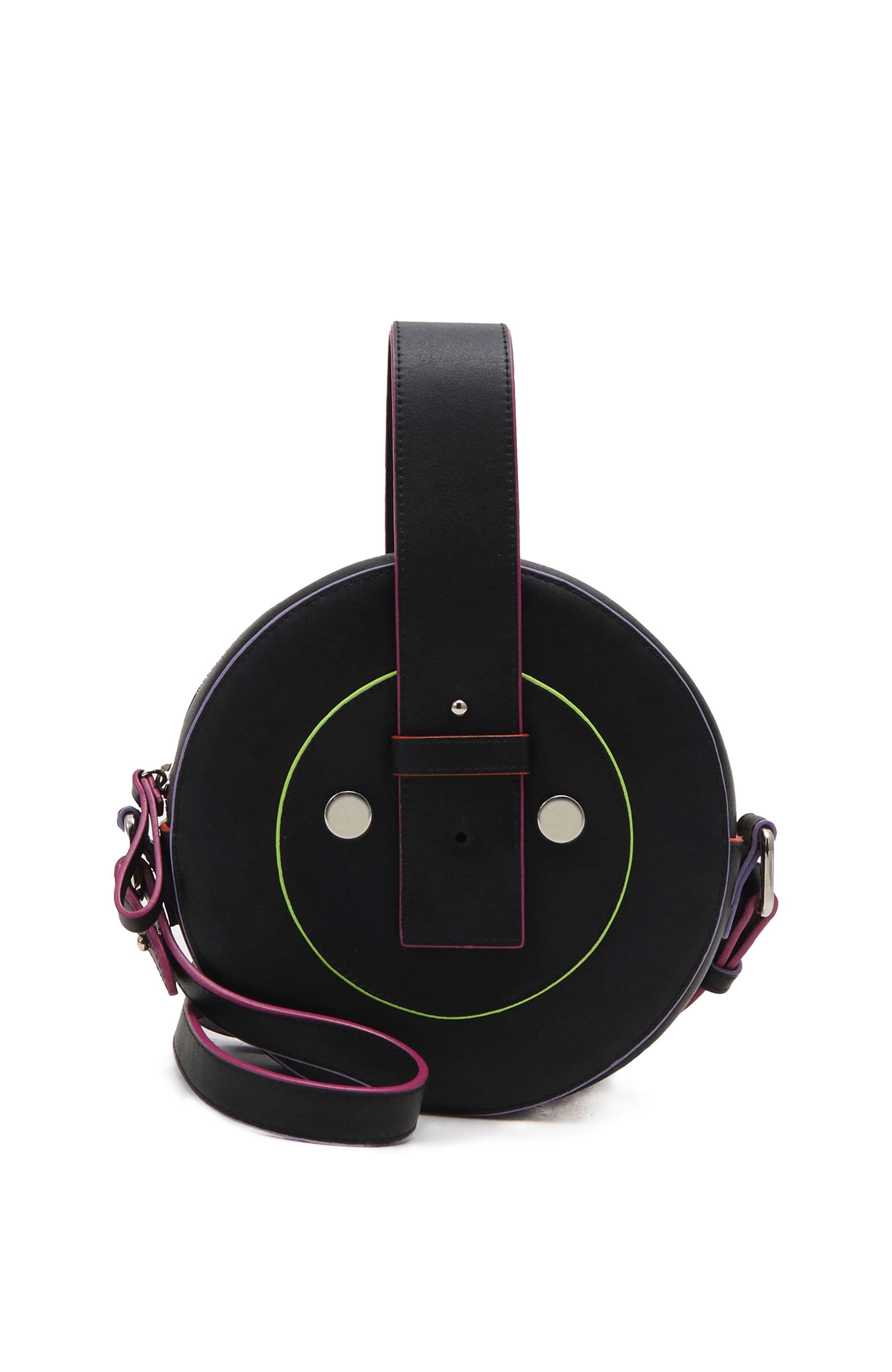 DOIZPE Libertad Cactus Crossbody Bag, Main, color, Black