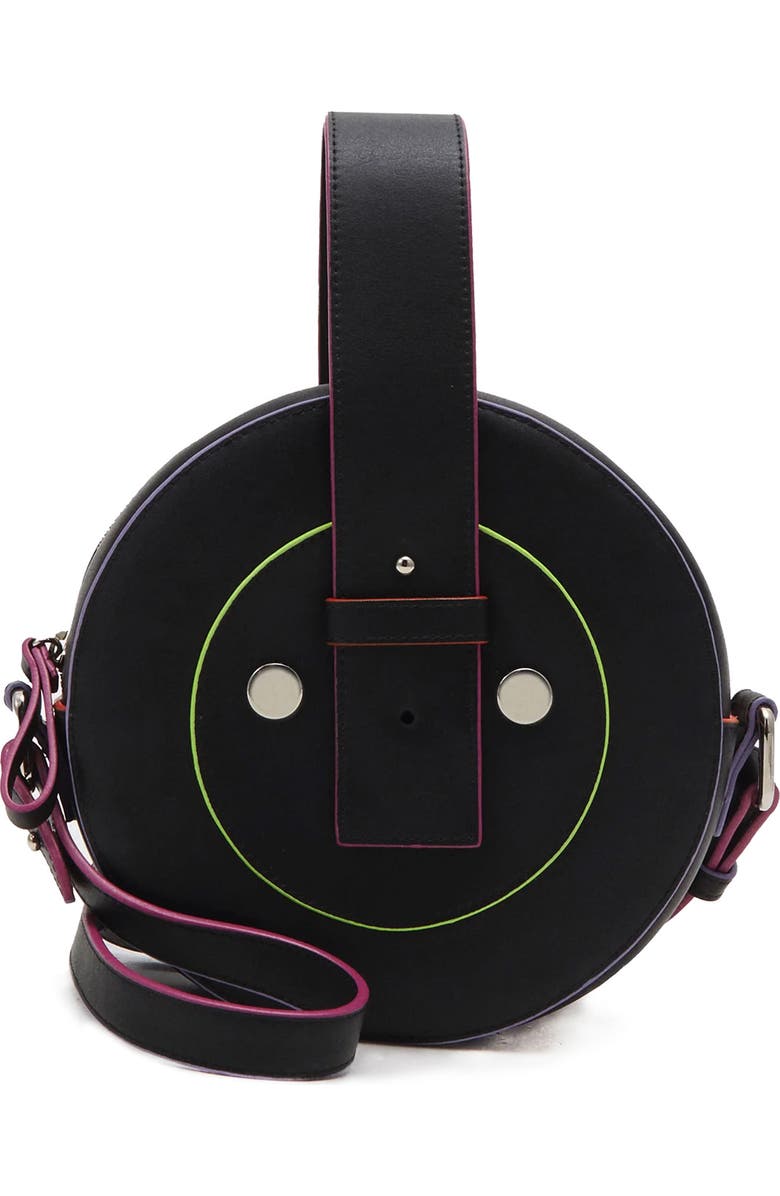 DOIZPE Libertad Cactus Crossbody Bag, Main, color, Black