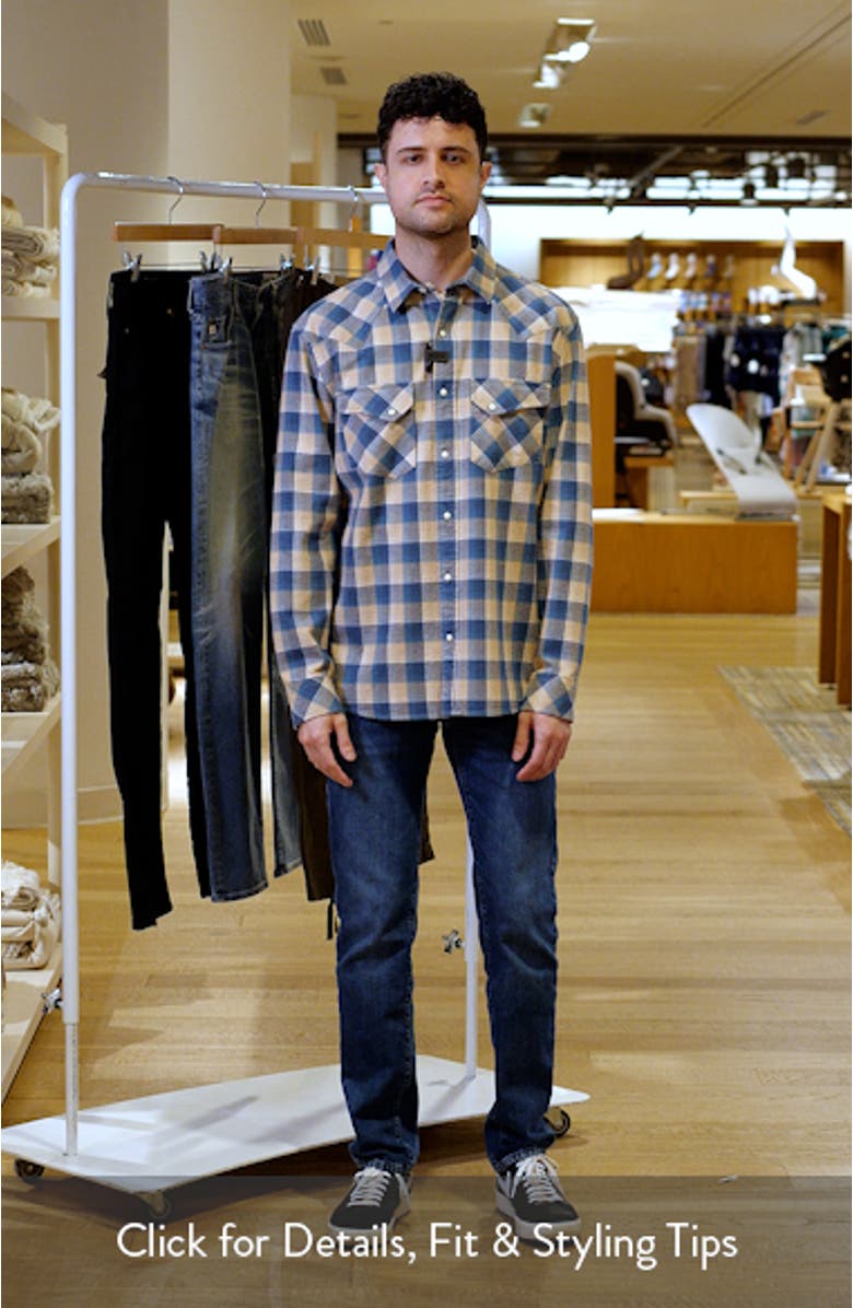 Wyatt Plaid Cotton Snap-Up Shirt, sales video thumbnail