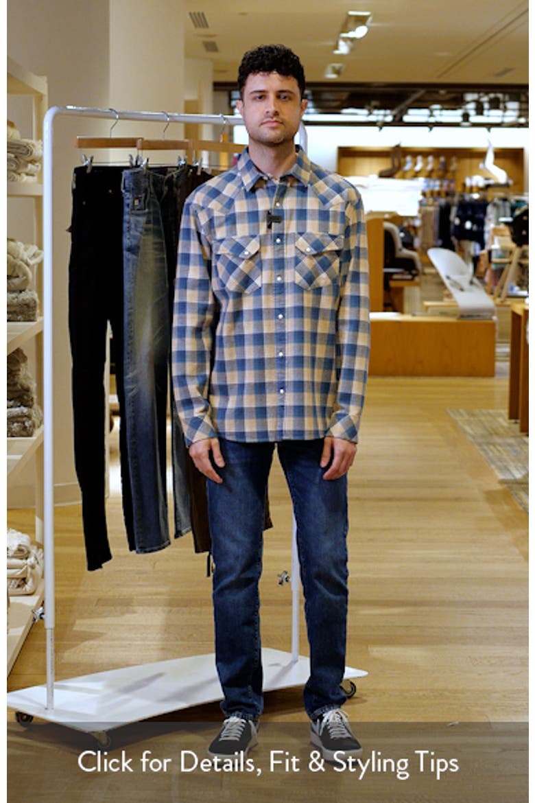 Wyatt Plaid Cotton Snap-Up Shirt video