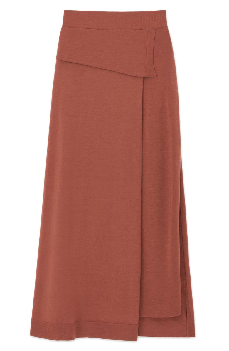 Lafayette 148 New York Fine Gauge Merino Wool Wrap Skirt, Alternate, color,