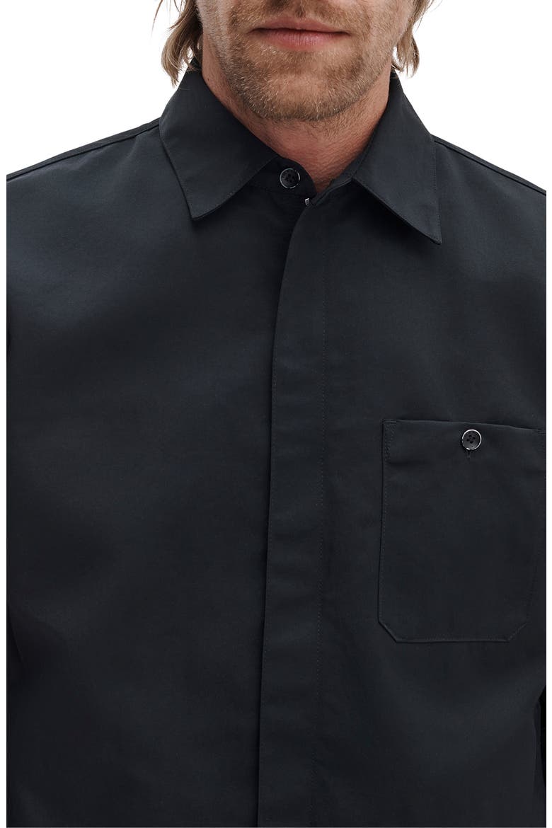 Karl Zip Shirt Jacket, Alternate, color, BLACK