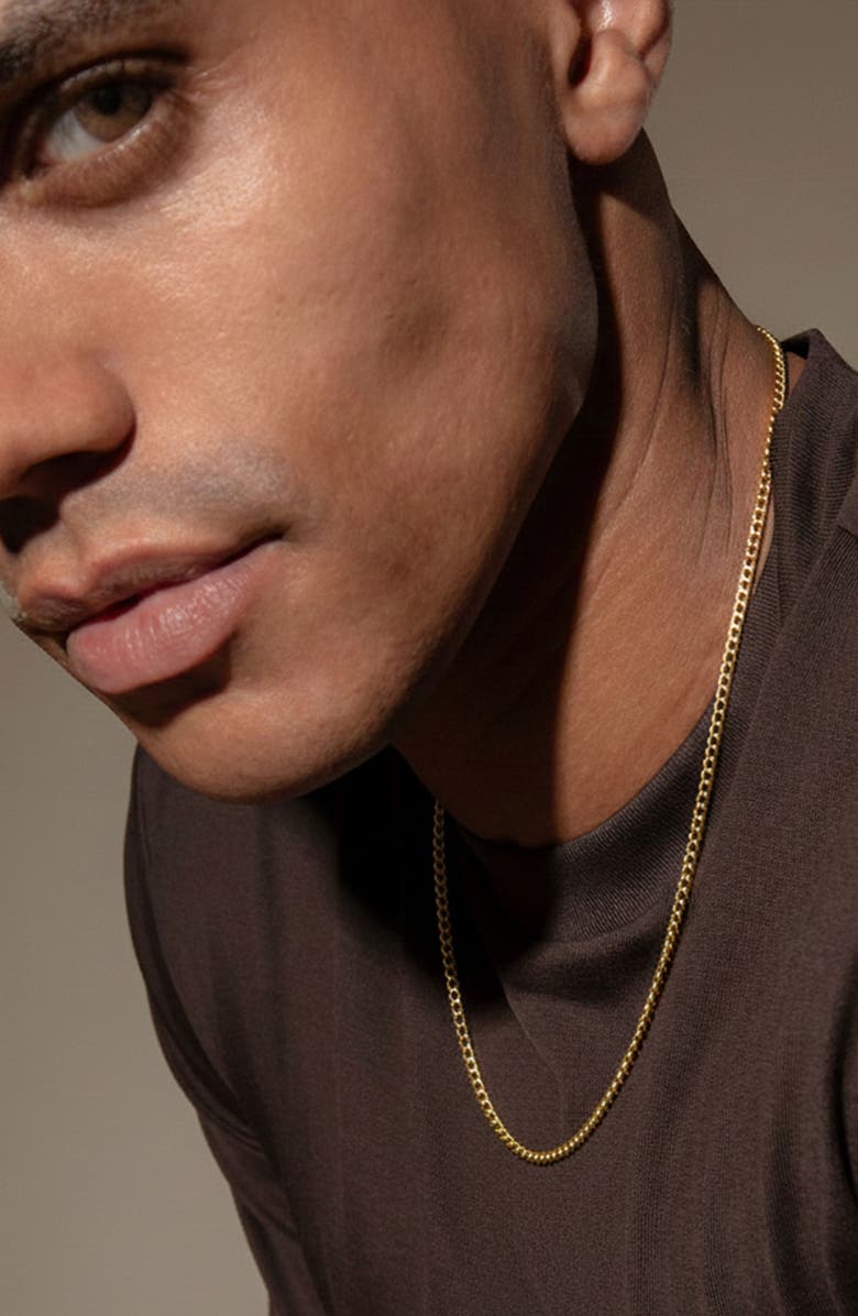 YOJ Curb Chain Necklace, Alternate, color, Gold