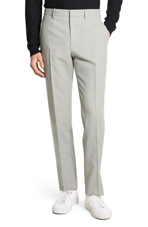 Theory Mayer Melange Solid Soft Tailoring Suit Pants In Greenstone