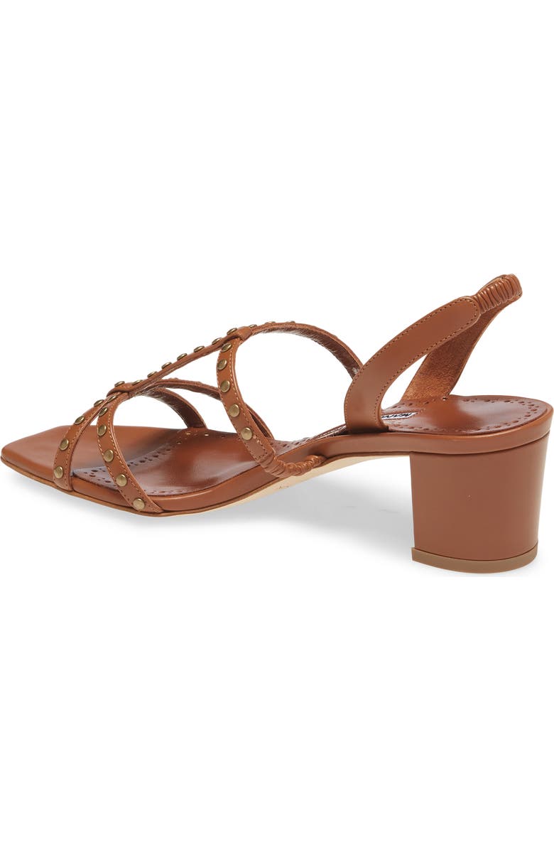 Manolo Blahnik Luce Studded Slingback Sandal, Alternate, color,
