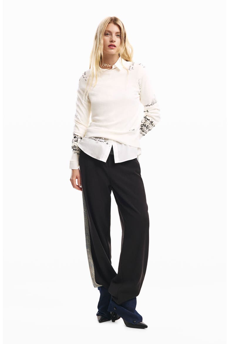 Wide Leg Pants, Alternate, color, BLACK