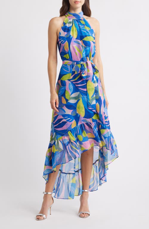 ELIZA J ELIZA J HIGH-LOW HALTER DRESS 