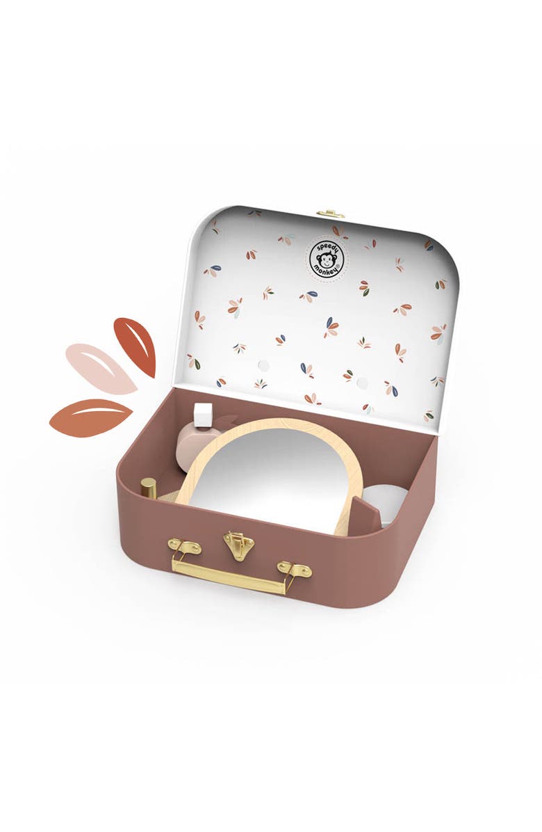 Speedy Monkey Beauty Suitcase, Alternate, color, Multi