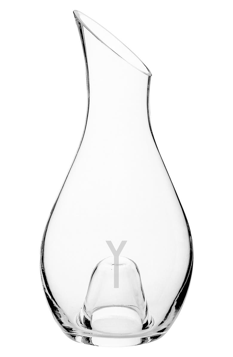 Cathy's Concepts Monogram Aerating Wine Decanter, Main, color,