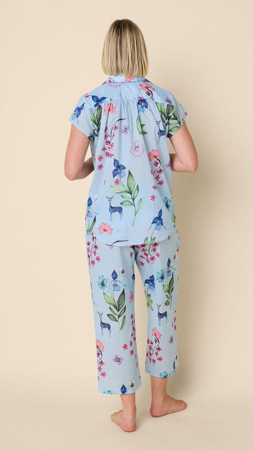 The Cat's Pajamas Voile Capri Set In Blue