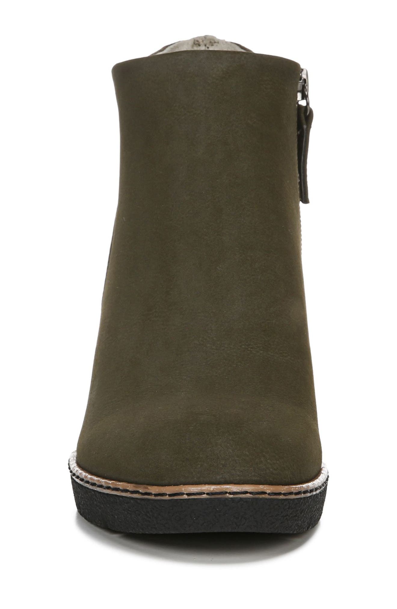 Libi Wedge Bootie, Alternate, color, OLIVE FAUX LEATHER