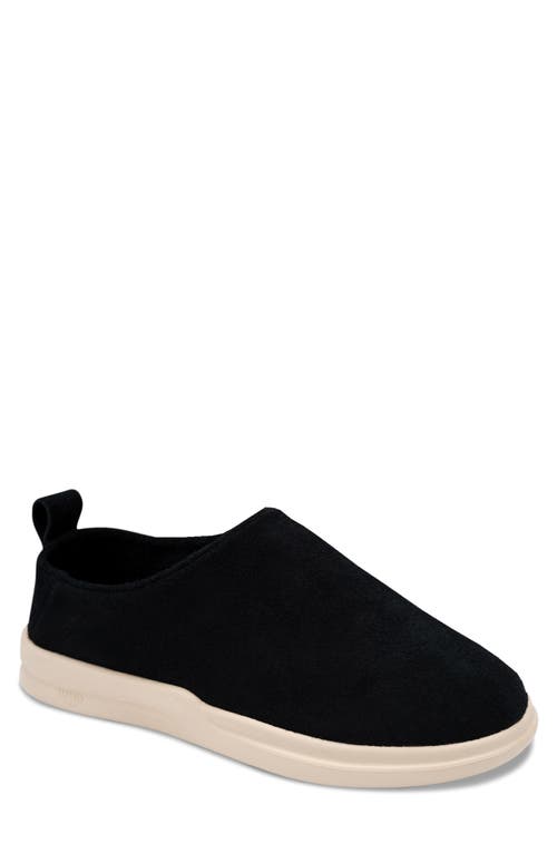 Lusso Cloud Gehry Suede Clog In Jet Black/shortbread