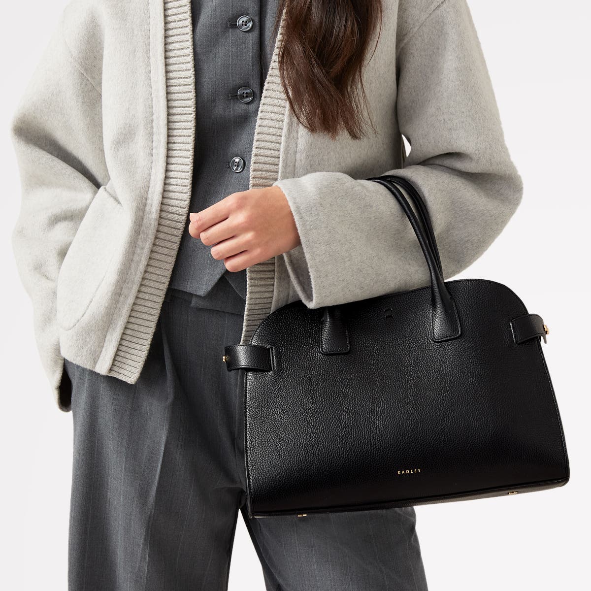 Radley The Rathbone Medium Open Top Satchel Bag, Alternate, color, Black