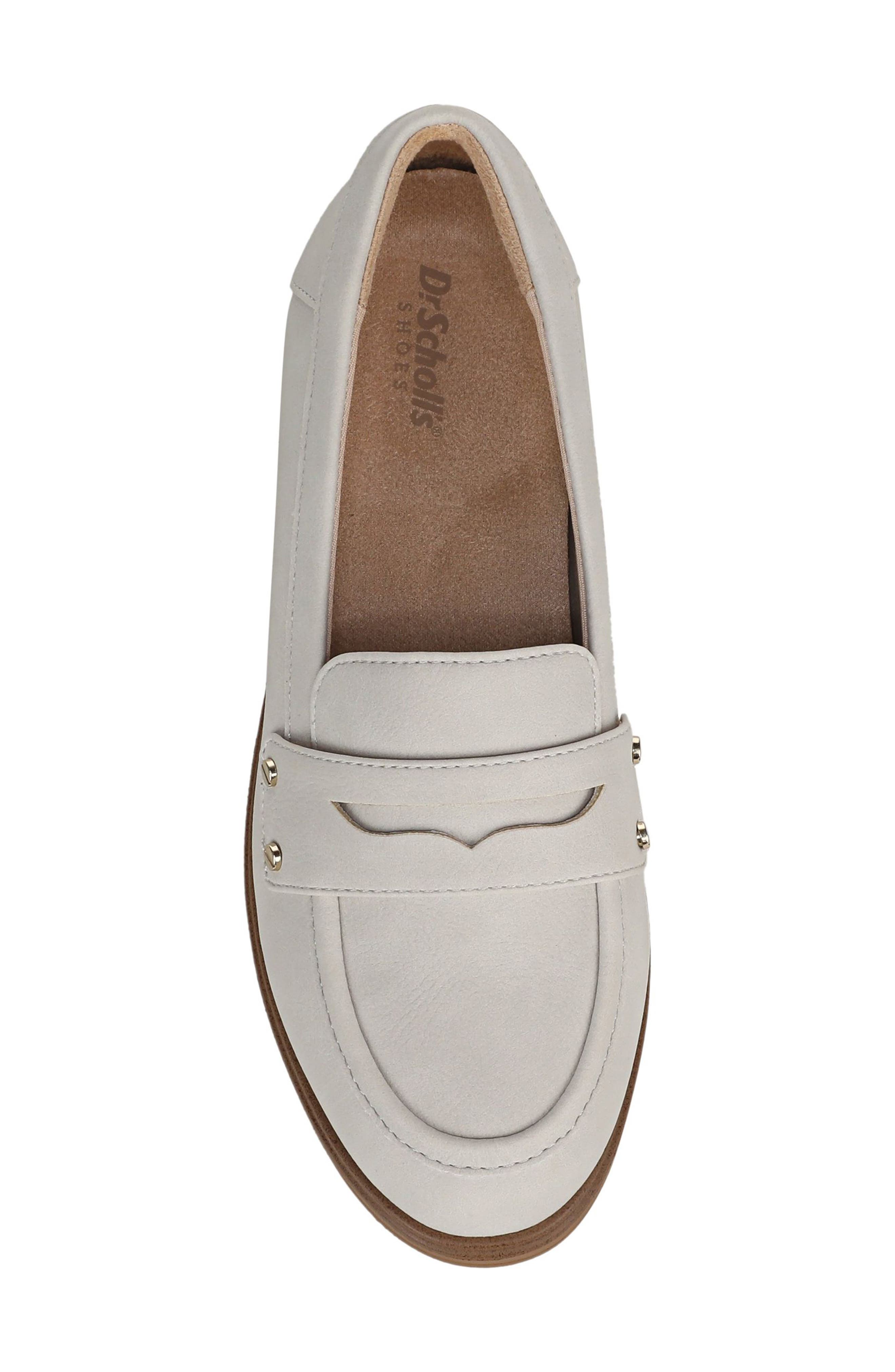 Dr. Scholl's Hello Penny Loafer, Alternate, color, Oyster Grey Faux Leather