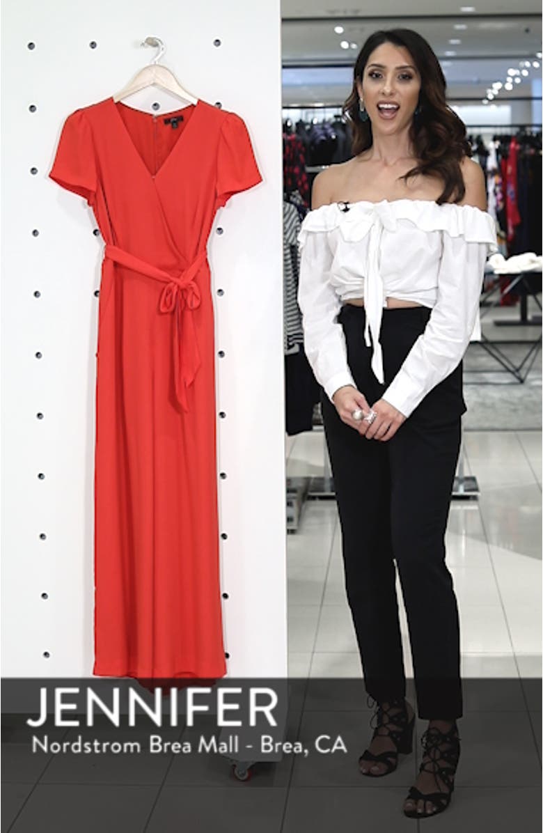 Short Sleeve Wrap Jumpsuit, sales video thumbnail