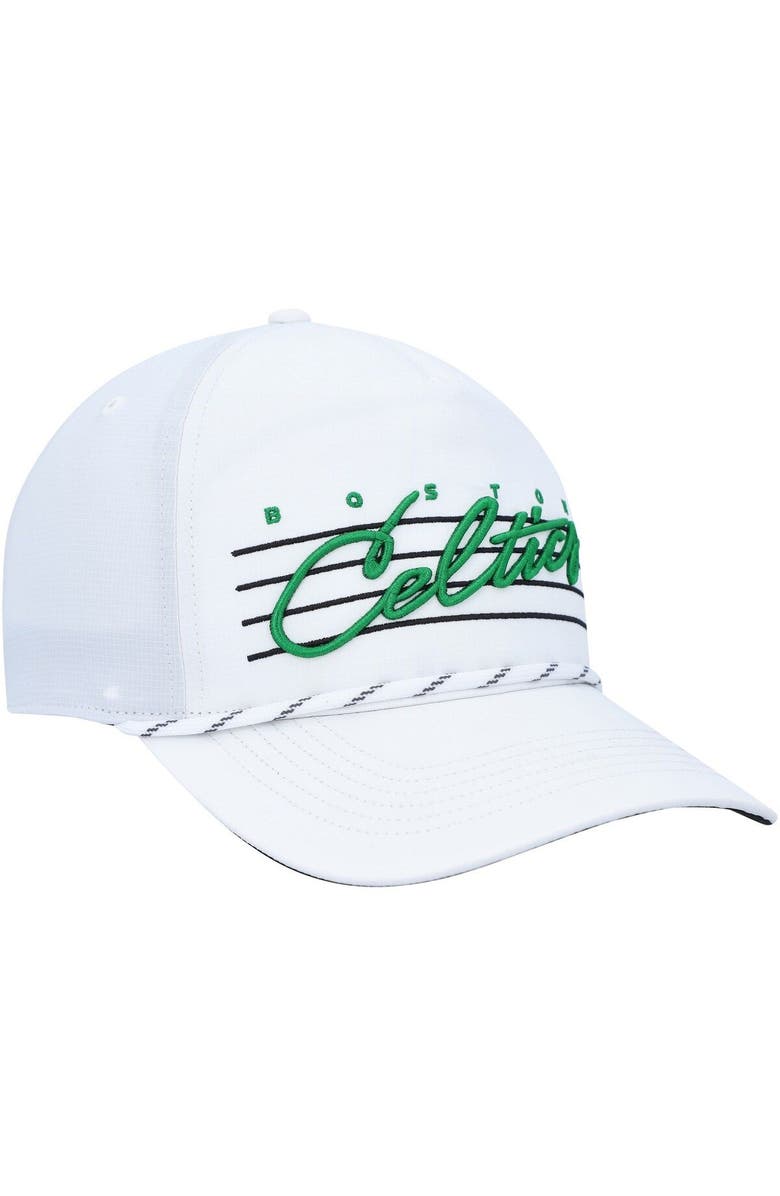 '47 Men's '47  White Boston Celtics Downburst Hitch Snapback Hat, Alternate, color, 