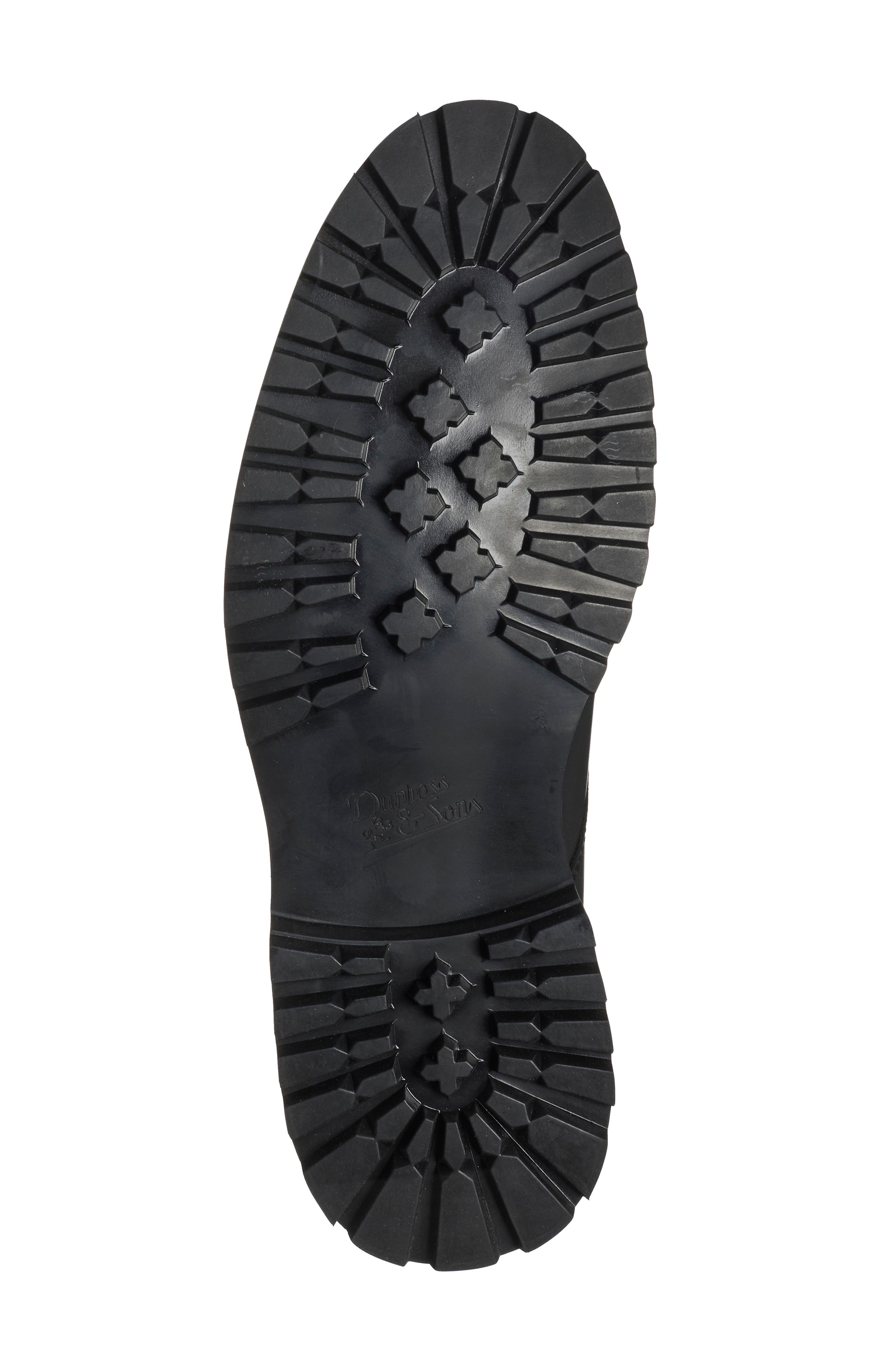 Leather Combat Boot, Alternate, color, BLACK