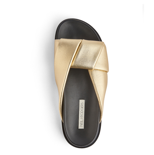 Neil J. Rodgers Obi Slide In Gold Nappa
