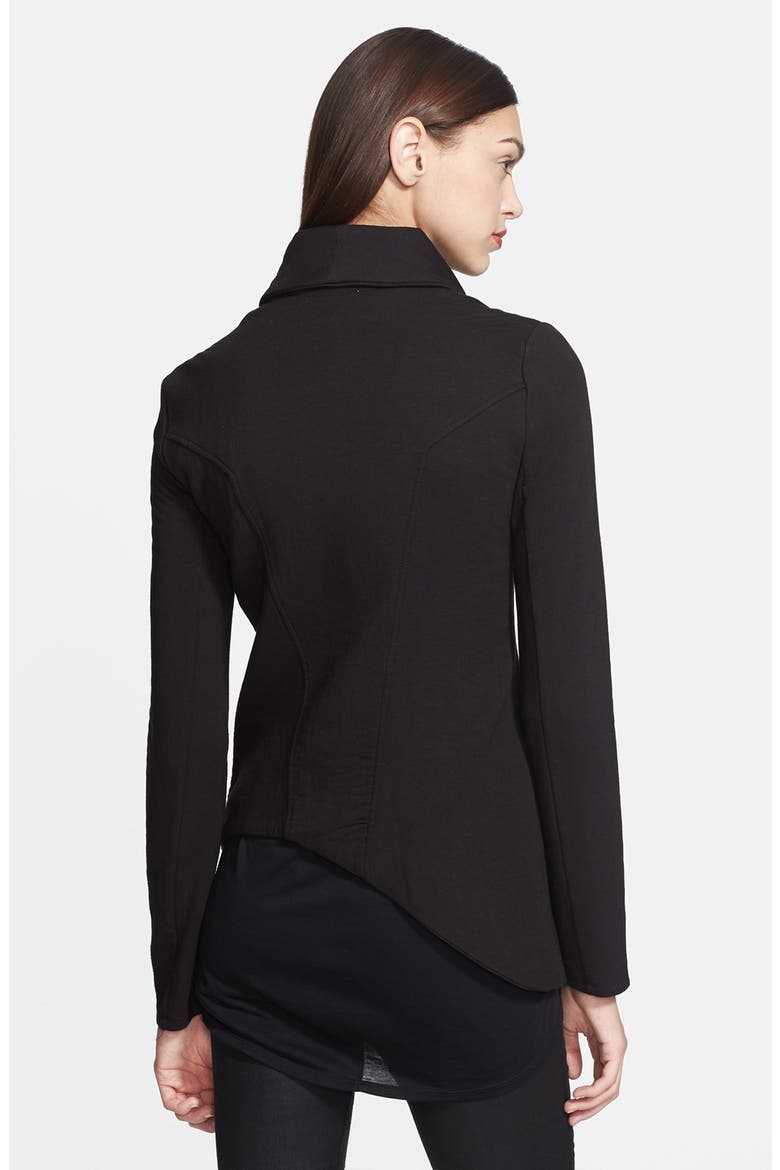 'Villous' Zip Front Sweatshirt, Alternate, color, BLACK