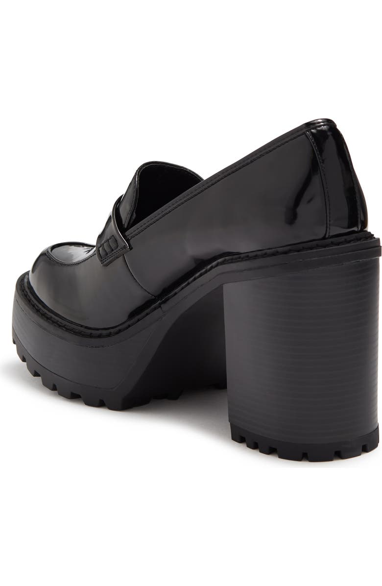 Madden Girl Kassidy Lug Sole Patent Penny Loafer Pump, Alternate, color,